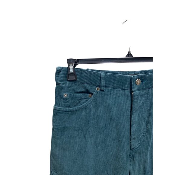 Marc Jacobs Corduroy Wide Leg Pants Teal Green Size 32 - Picture 6 of 11